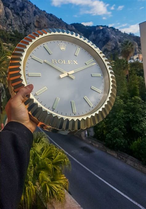 rolex clock and watch|Rolex clock for wall.